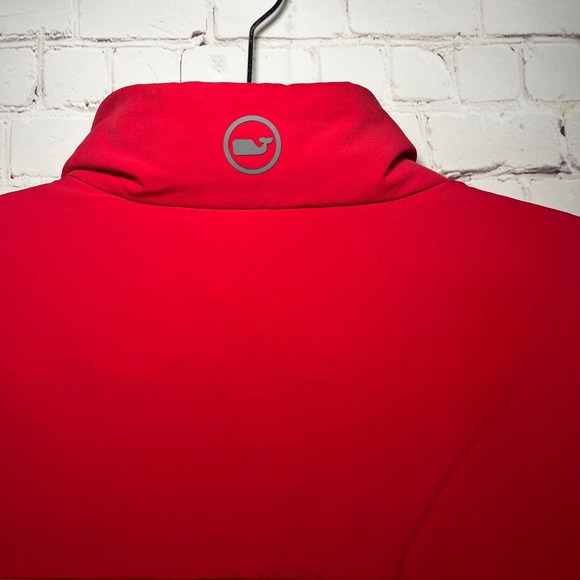 Vineyard Vines Marine Air Vest Mens XL Red Puffer Sleeveless Full Zip - Picture 4 of 7